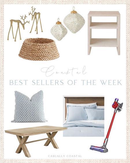 Lots of repeat purchases this week, so thought I’d create a little “top sellers of the week” round-up! I have and love all of these, except for the blue chambray comforter set and the side table - both which are really great affordable finds from Target! The Dyson is currently 35% off as part of an early Black Friday sale! 
-
home decor, decor under 50, home decor under $50, coastal decor, beach house decor, beach decor, beach style, coastal home, coastal home decor, coastal decorating, coastal interiors, coastal house decor, home accessories decor, coastal accessories, beach style, blue and white home, blue and white decor, neutral home decor, neutral home, natural home decor, neutral home decor, neutral home, natural home decor, blue and white pillows, fall pillows, fall pillow covers, fall cushions, blue and white pillow covers, fall pillows, fall pillow covers, Etsy pillows, neutral christmas decor, white christmas decor, gold reindeer, brass reindeer, woven tree collar, rattan tree collar, seagrass tree collar, coastal tree collar, coastal holiday decor, target furniture, target side table, target end table, target nightstand, dyson cordless vac, coastal dining room table, farmhouse dining table, blue bedding, target bedding, chambray comforter set, blue bedding seat, christmas ornaments, white and gold ornaments, pottery barn dining table, toscana dining table, living room decor 

#LTKunder100 #LTKsalealert #LTKhome