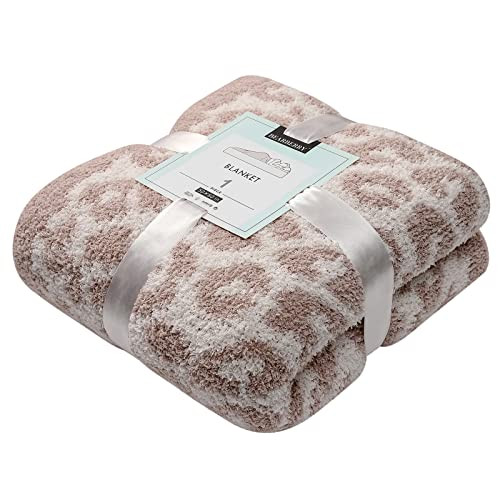 bearberry Fuzzy Leopard Knitted Throw Blanket Soft Cozy Warm Microfiber Blanket for Couch Sofa Be... | Amazon (US)