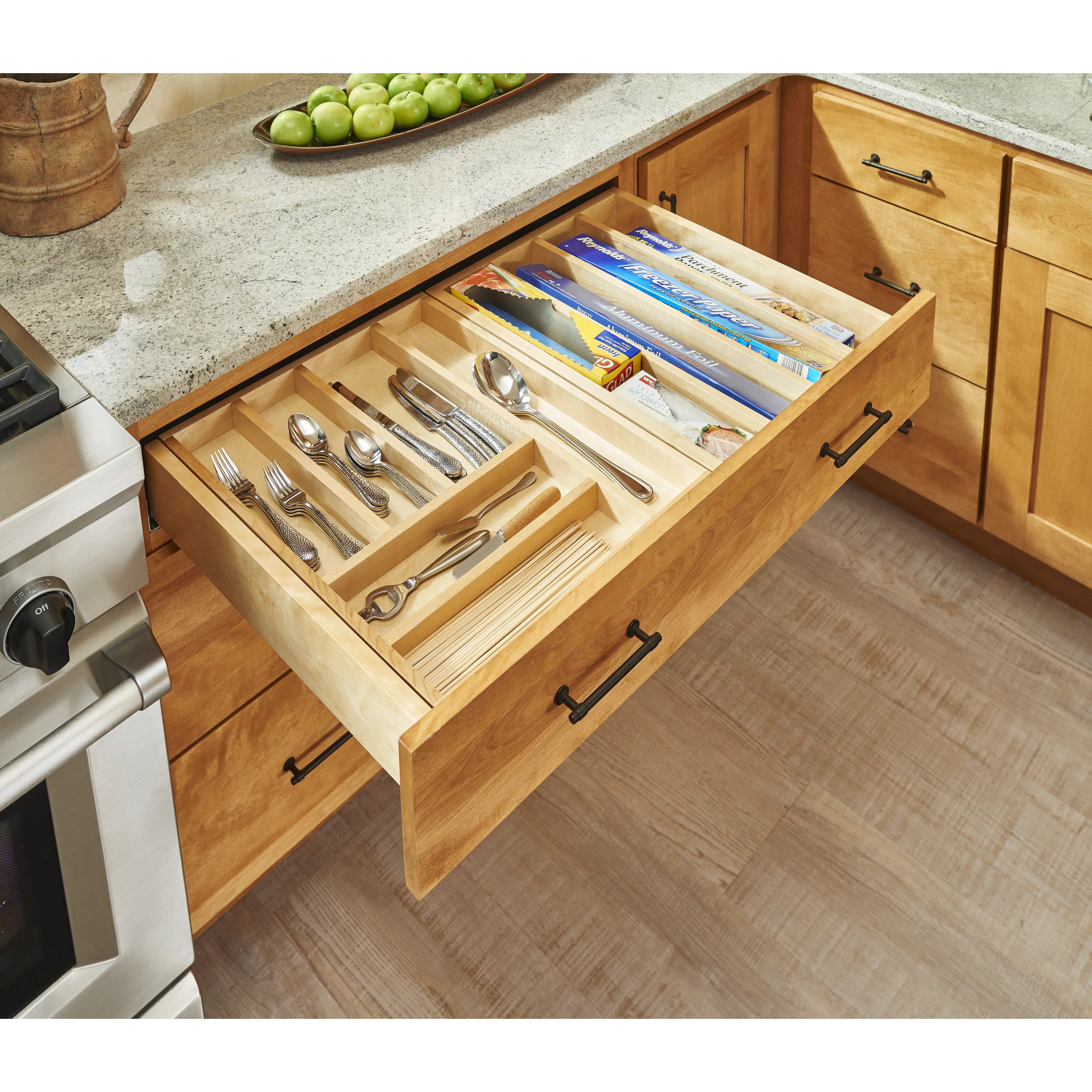 Rev-A-Shelf Wood Base Cabinet Two-Tier Replacement Drawer System W/ Soft-Close | Wayfair | Wayfair North America