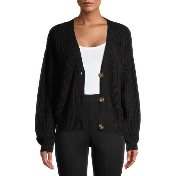 Time and Tru Women's Boyfriend Cardigan | Walmart (US)
