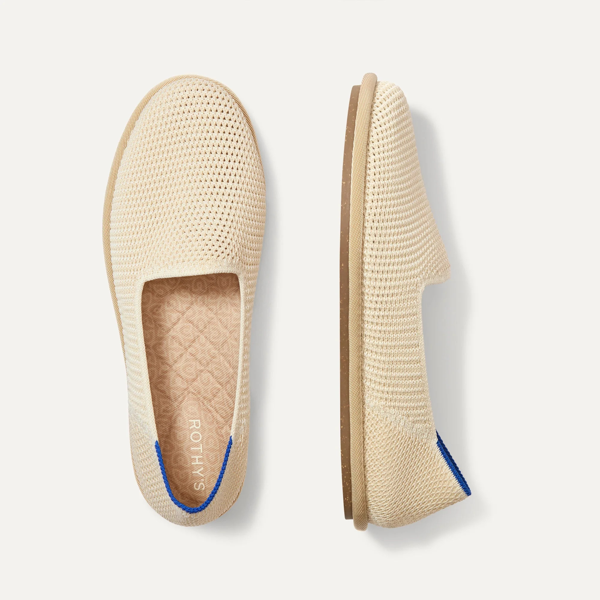 Women's Cruiser Loafer in White Raffia-Knit | Rothy's | Rothy's