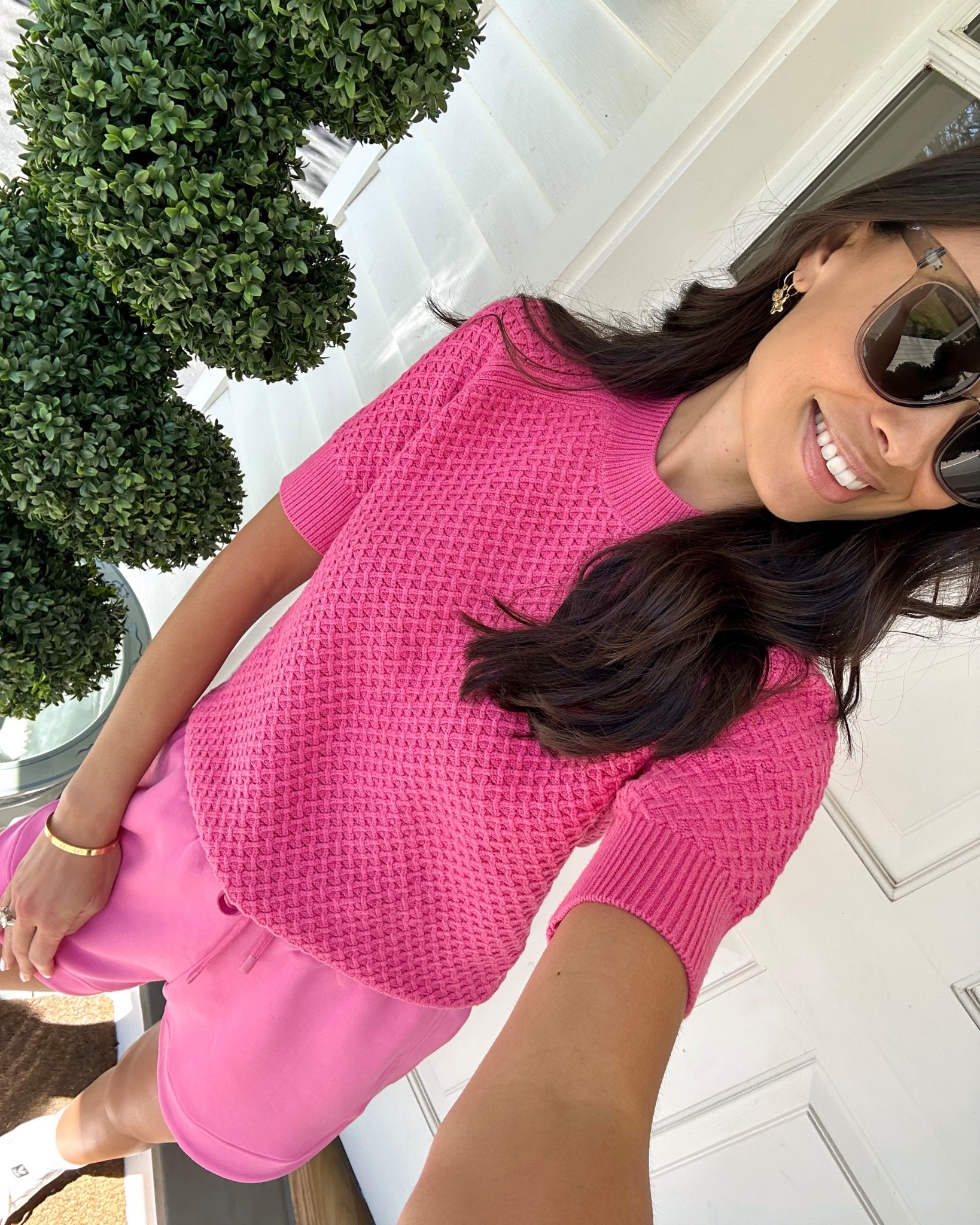 Pretty pink Varley set for spring and summer. 

#LTKTravel #LTKSeasonal #LTKActive