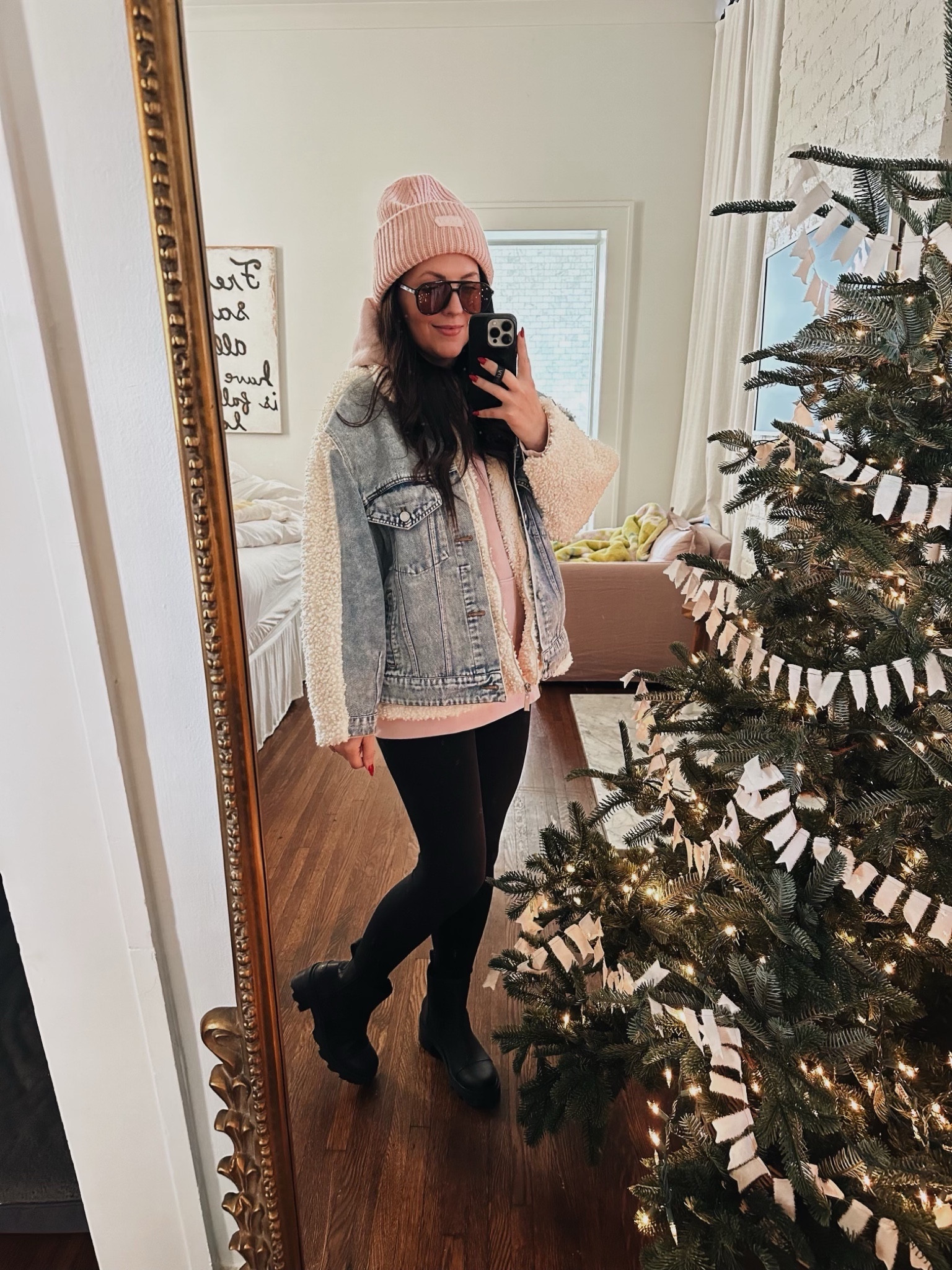 Tree selfie. Comfy and cozy are we!! All bundled up in some of my new winter faves!! Today is the last day to save 25% off the Shopbop site!!
#OOTD

#LTKCyberWeek #LTKshoecrush