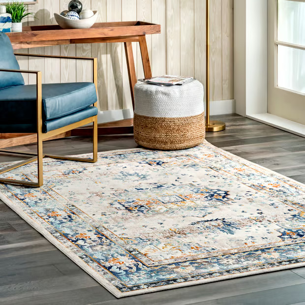 Blue Fading Token 9' x 12' Area Rug | Rugs USA