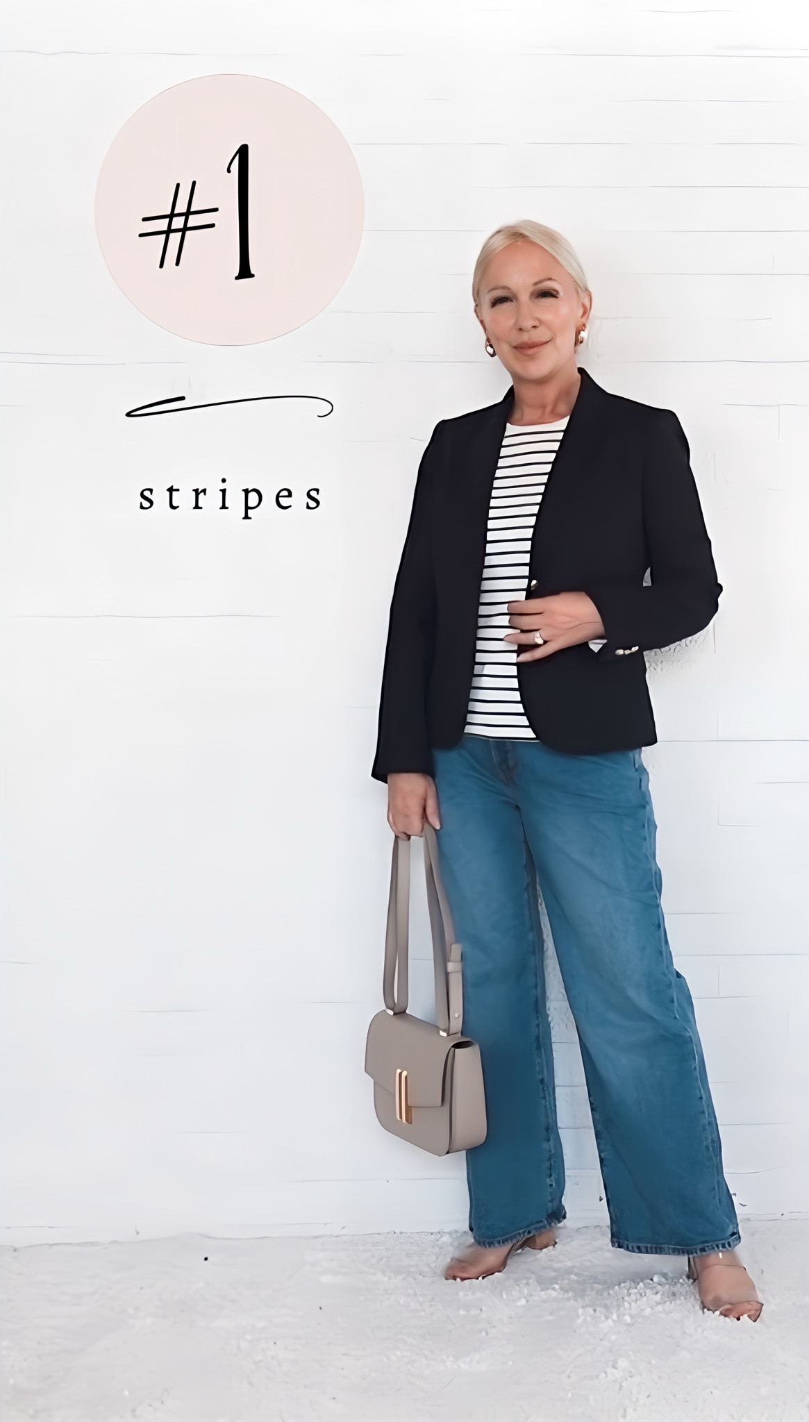 Ditch the Prints: Exceptions to the Rule.

While we generally want to eliminate prints from our classic style wardrobe, here are exceptions to the rule:
1. Stripes
2. “Textures”: prints or patterns that appear as textures when viewed from a distance. This includes small polka dots, small houndstooth, muted plaids, small prints, etc.
3. Printed Accent Pieces: scarves, handbags, shoes, belts, etc.  This includes LEOPARD and animal prints.
