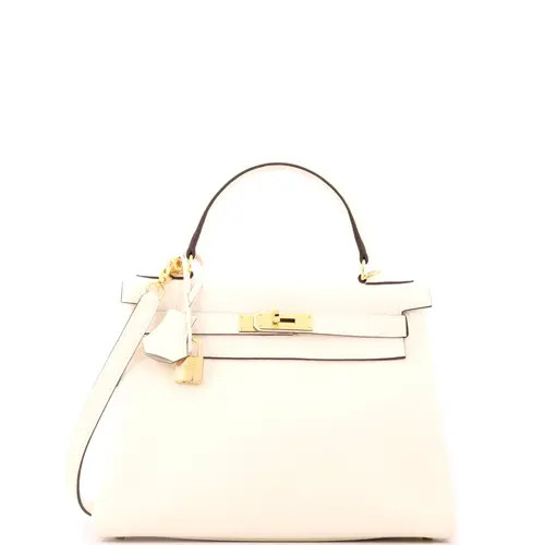 Pre-Owned Hermes Kelly Handbag Light Togo with Gold Hardware 28 in White at Nordstrom, Size Small | Nordstrom