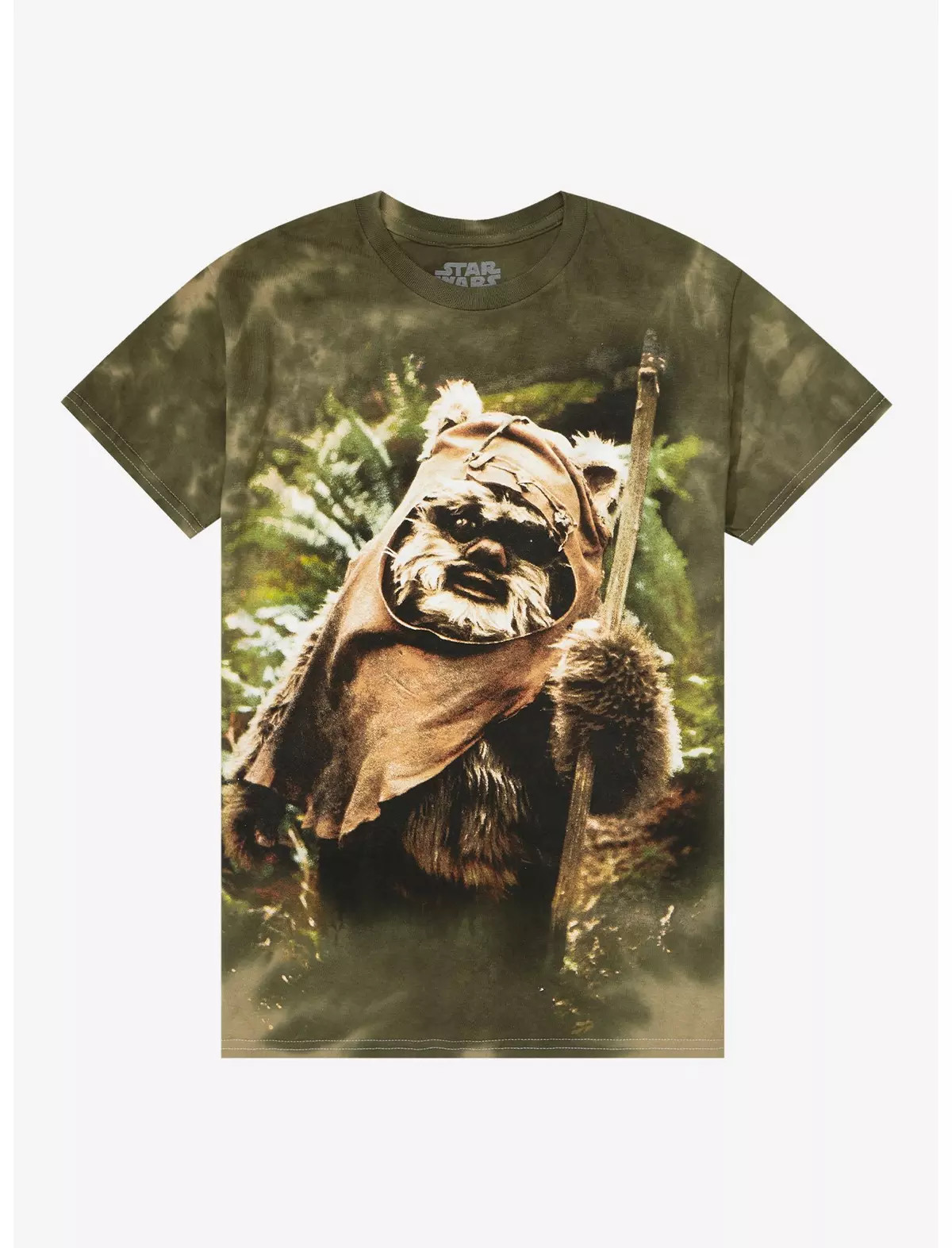 Star Wars Wicket Tie-Dye Boyfriend Fit Girls T-Shirt | Hot Topic