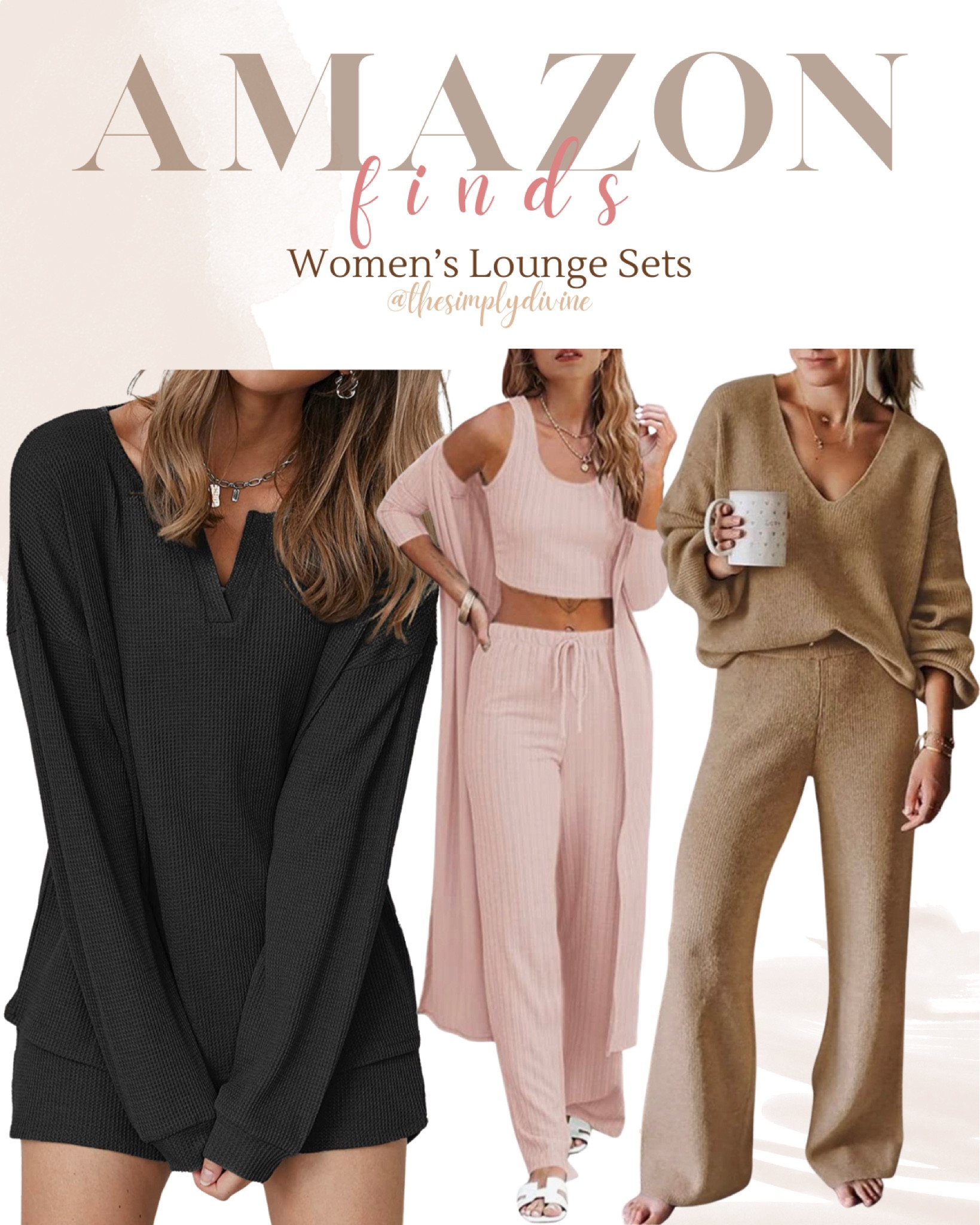 Found these super cute lounge sets on Amazon. 👀🥰

| Amazon | gifts for her | gift guide | seasonal | holiday | 

#LTKstyletip #LTKFind #LTKGiftGuide