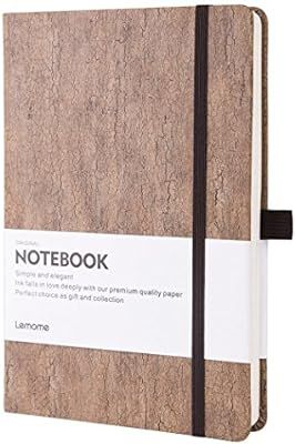 Thick Notebook - Eco-Friendly Natural Cork Hardcover Writing Notebook with Pen Loop & Premium Thi... | Amazon (US)