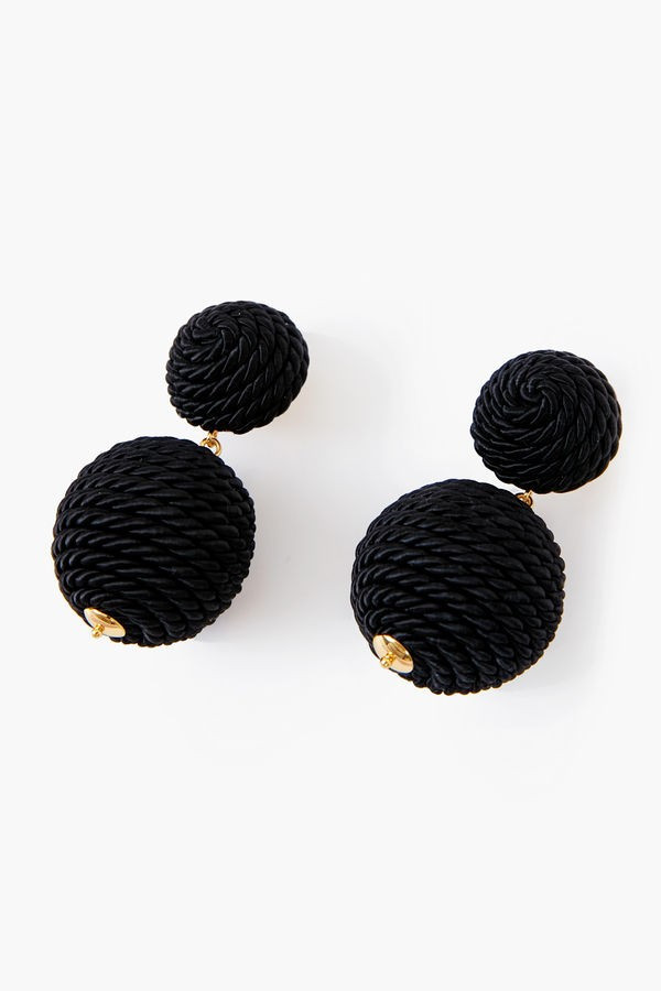 Black Rope Lantern Earrings | Tuckernuck (US)