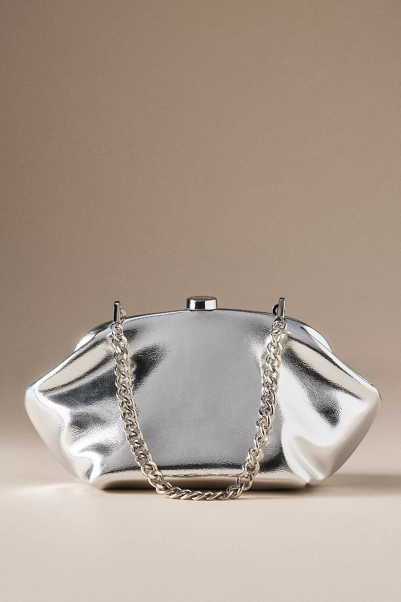 Olga Berg Tally Metallic Clutch | Anthropologie (US)