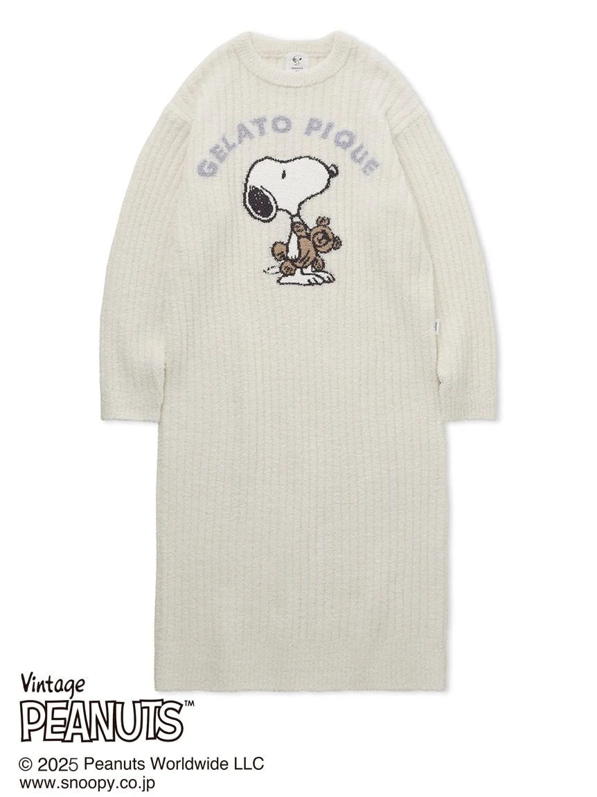 [PEANUTS] SNOOPY×BEAR Jacquard Lounge Dress | Gelato Pique