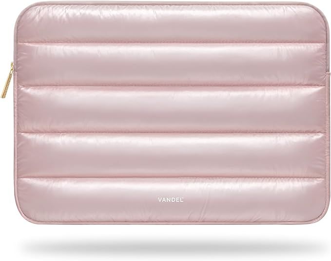 Vandel Puffy Laptop Sleeve 13-14 Inch Laptop Sleeve. Shiny Pink Laptop Sleeve for Women and Men. ... | Amazon (US)