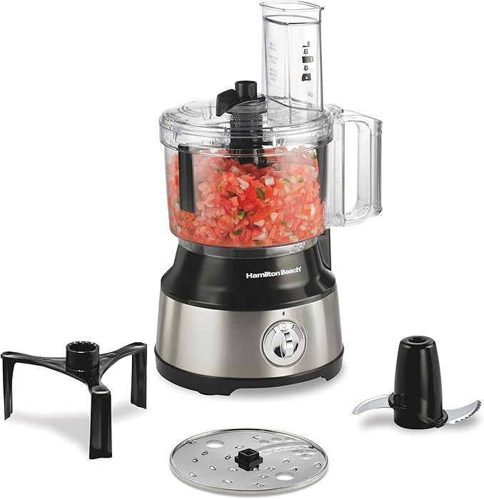 Hamilton Beach Food Processor & Vegetable Chopper for Slicing, Shredding, Mincing, and Puree, 10 ... | Amazon (US)