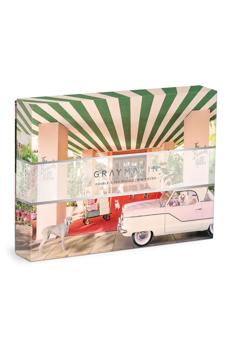 galison Gray Malin Dogs at The Beverly Hills Hotel 500-Piece Double-Sided Puzzle | Nordstrom | Nordstrom