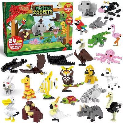 24 Days Animal Building Blocks Advent Calendar | Target