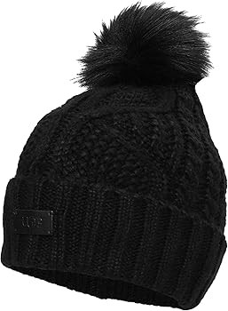 UGG Women's Cable Pom Beanie | Amazon (US)