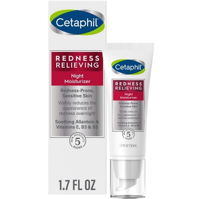 Cetaphil Redness Relieving Night Face Moisturizer - Fragrance Free - 1.7 fl oz​ | Target