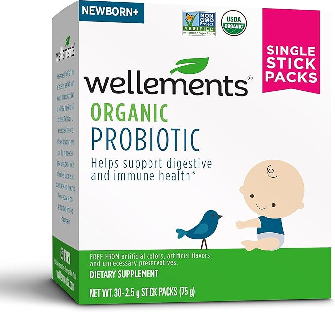 Wellements Organic Probiotic Stick Packs | Organic Probiotics for Infants & Toddlers | Supports D... | Amazon (US)