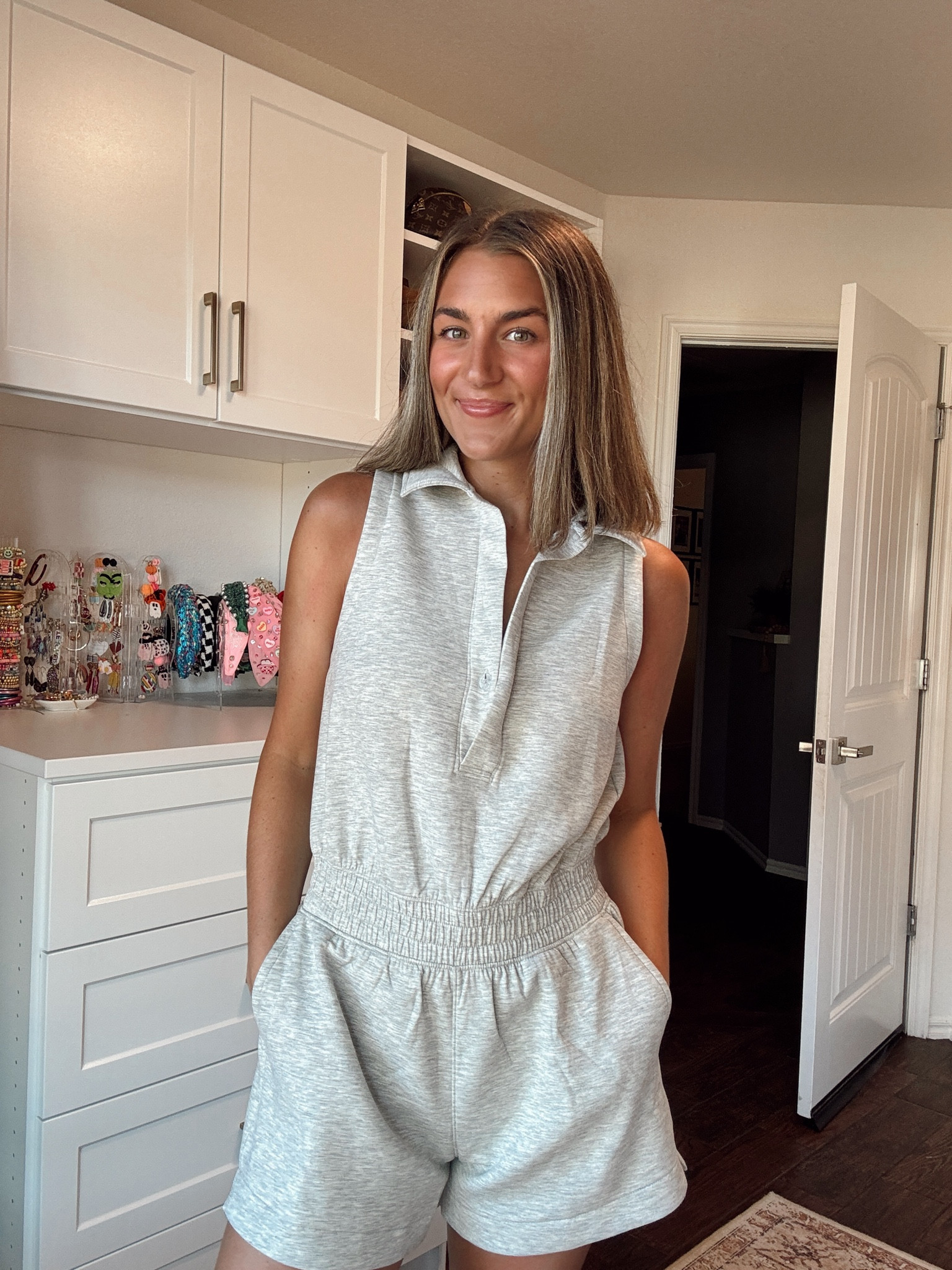 This romper is so comfortable & so cute!! I would size down! 

#LTKSummerSales #LTKTravel #LTKSaleAlert