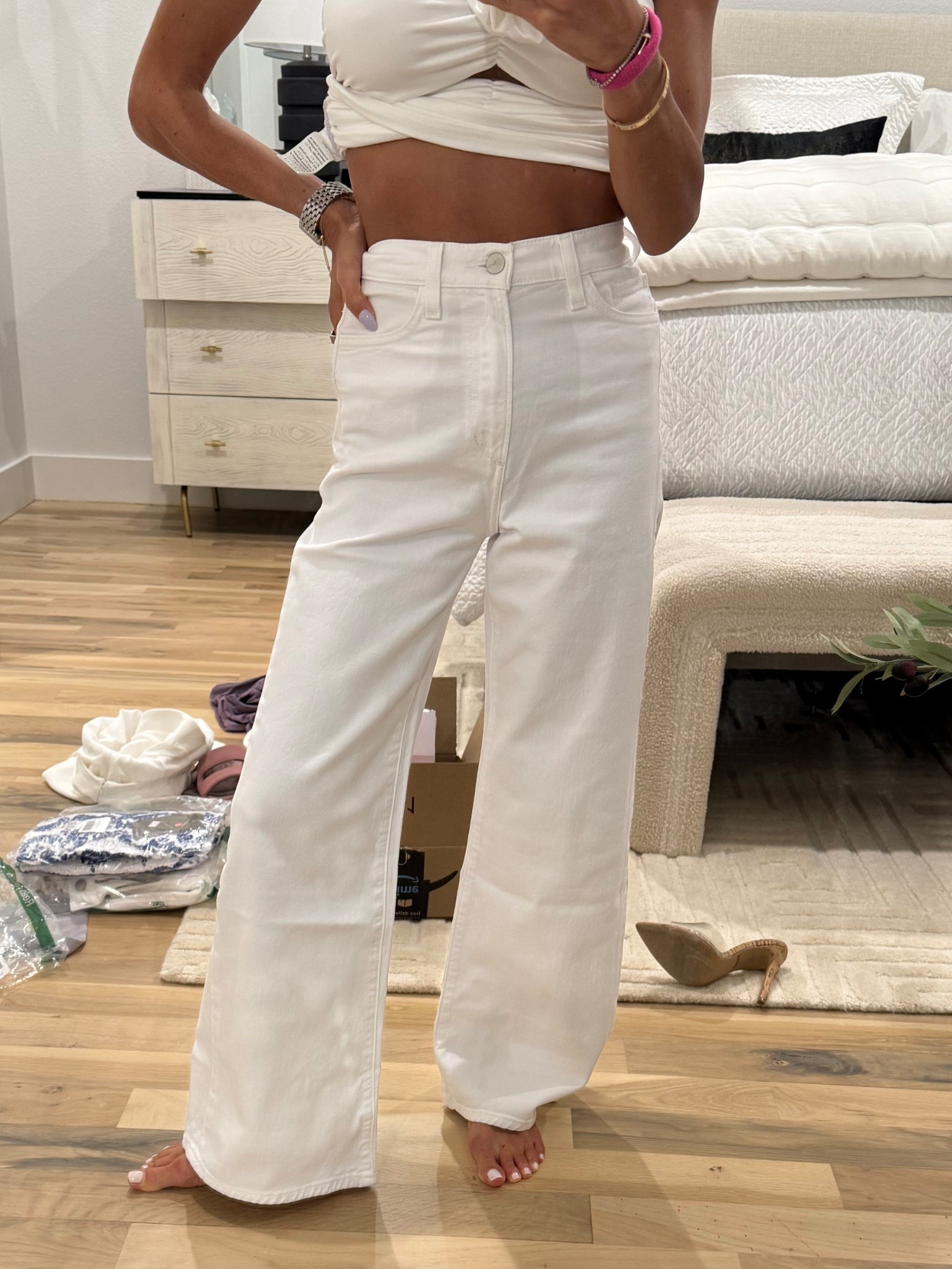 Found my white jeans petite friendly in stock! No hemming needed size 23 

#LTKSeasonal #LTKPetite