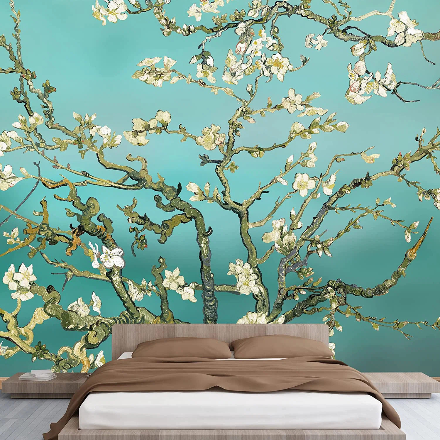Almond Blossom Vincent Van Gogh, Floral Wall Mural, Vintage Boho Removable Contact Paper | Wayfair North America