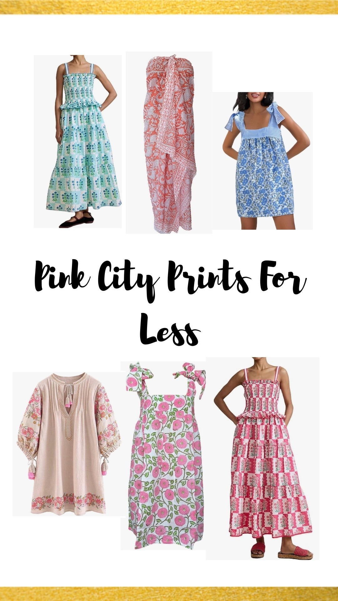 It’s giving Pink City Prints but without the hefty price tag! 

#LTKSaleAlert #LTKTravel #LTKdayinmylife
