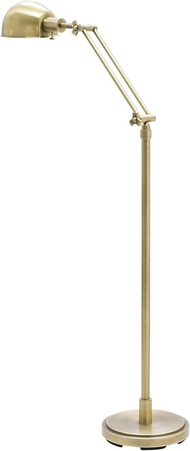 House of Troy 753174054828 AD400-AB Addison Pharmacy Adjustable Floor Lamp, Antique Brass | Amazon (US)