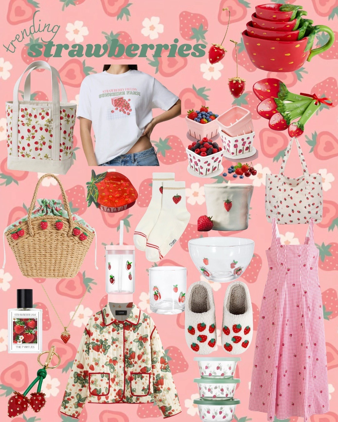 Strawberries are trending rn and they're so cute! 

 #LTKdayinmylife #LTKSeasonal #LTKHome