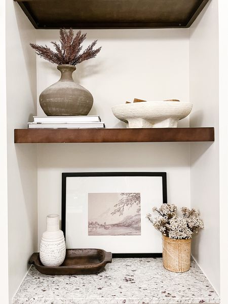 Loving my new shelf styling 

Shelf styling | Shelfie | Shelf decor |  Neutral Decor | Modern Organic

#LTKhome #LTKunder100 #LTKunder50