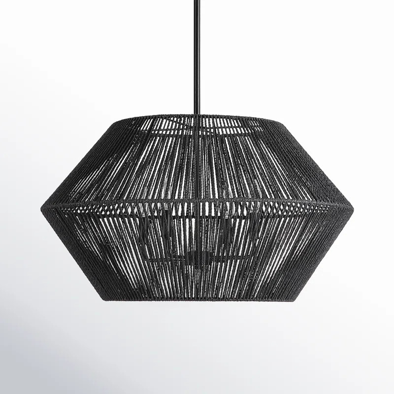 Gana 4 - Light Matte Black Shaded Pendant | Wayfair North America