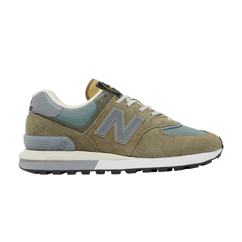 New Balance Stone Island x 574 Legacy 'Steel Blue' Sneakers | GOAT