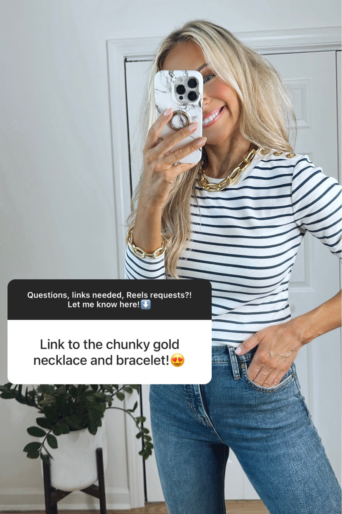 Statement necklace and bracelet 