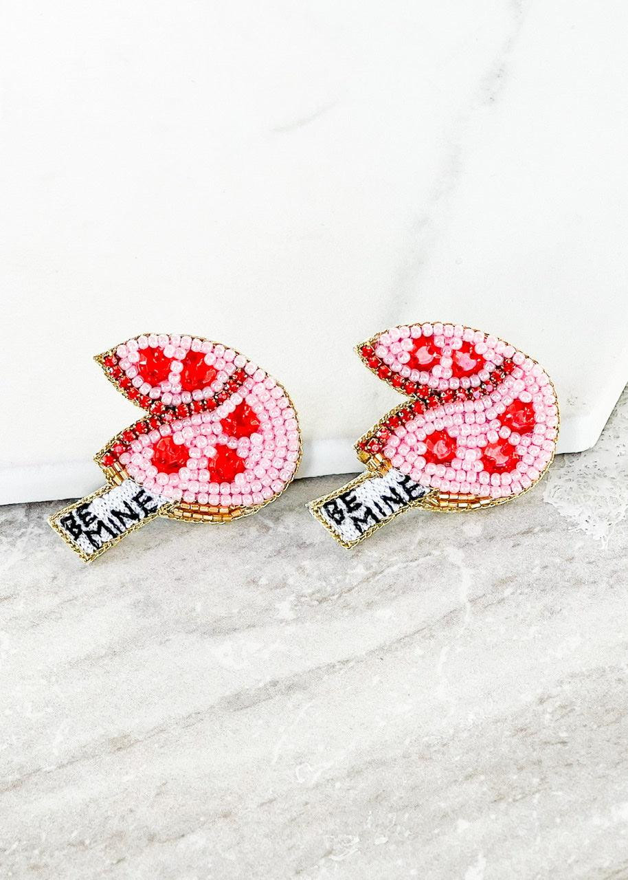 Be Mine Fortune Cookie Earrings | Dos Femmes, LLC