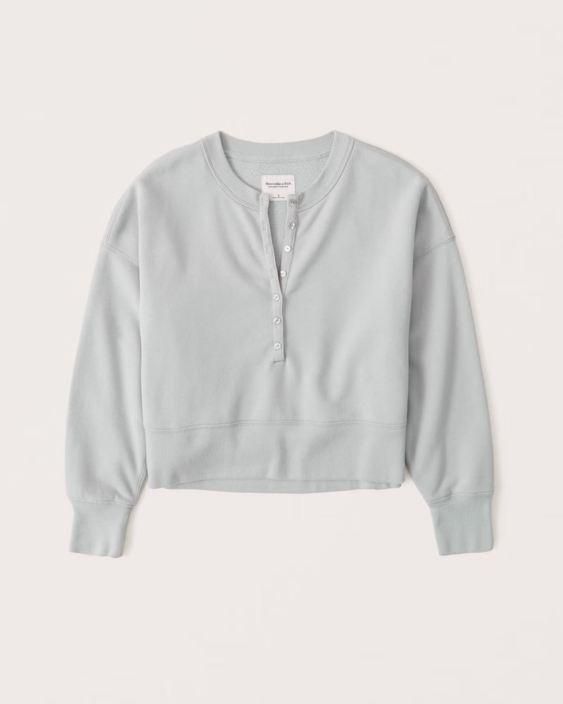 Women's 90s Sharkbite Henley | Women's Tops | Abercrombie.com | Abercrombie & Fitch (US)