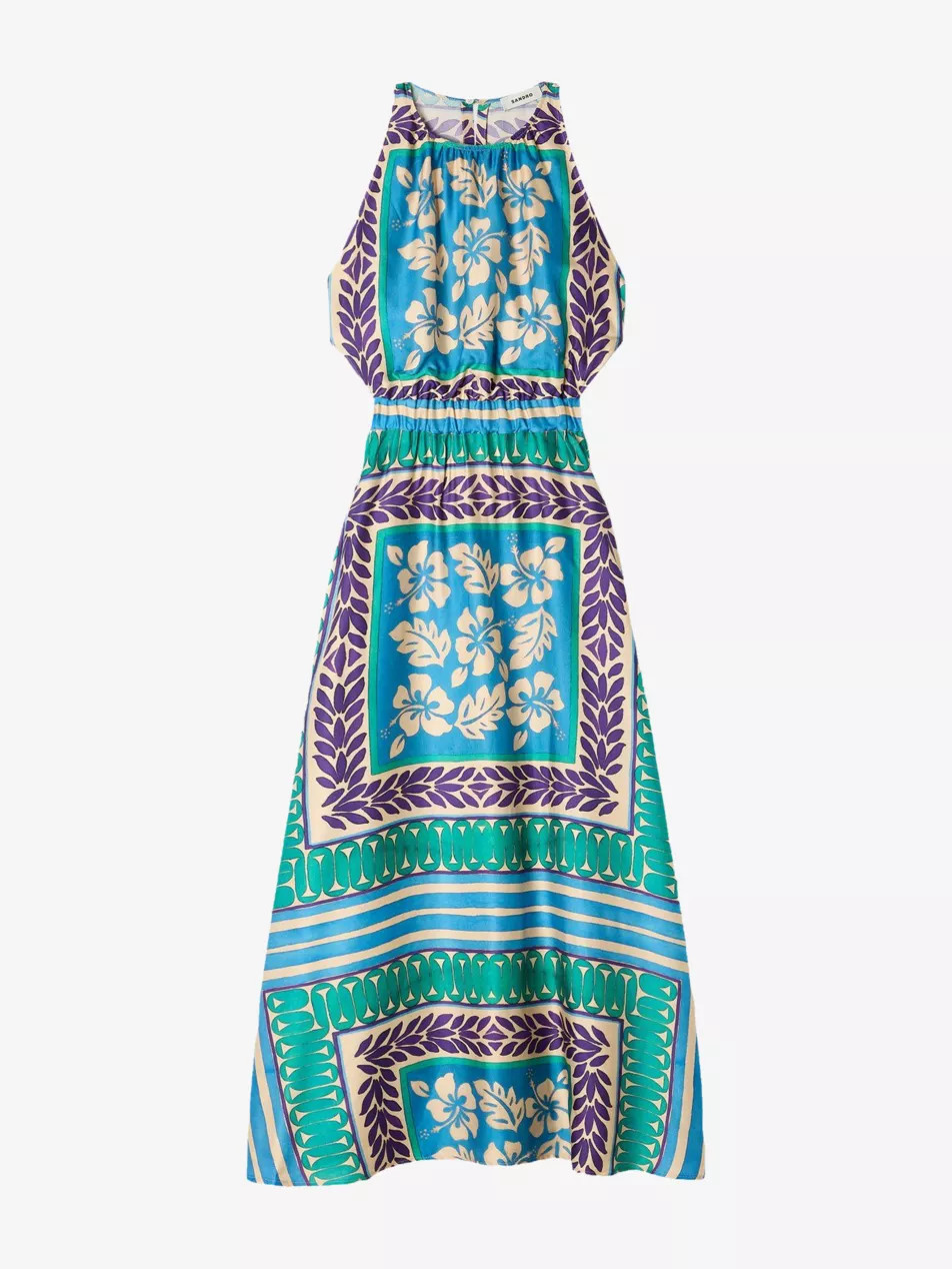 Sleeveless Floral-Print Woven Maxi Dress | Selfridges