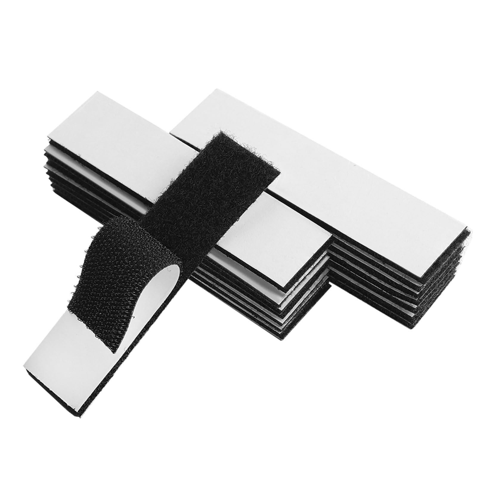 Melsan 1x4 inch Hook and Loop Strips with Adhesive - 15 Sets, Strong Back Adhesive Fasten Mountin... | Amazon (US)