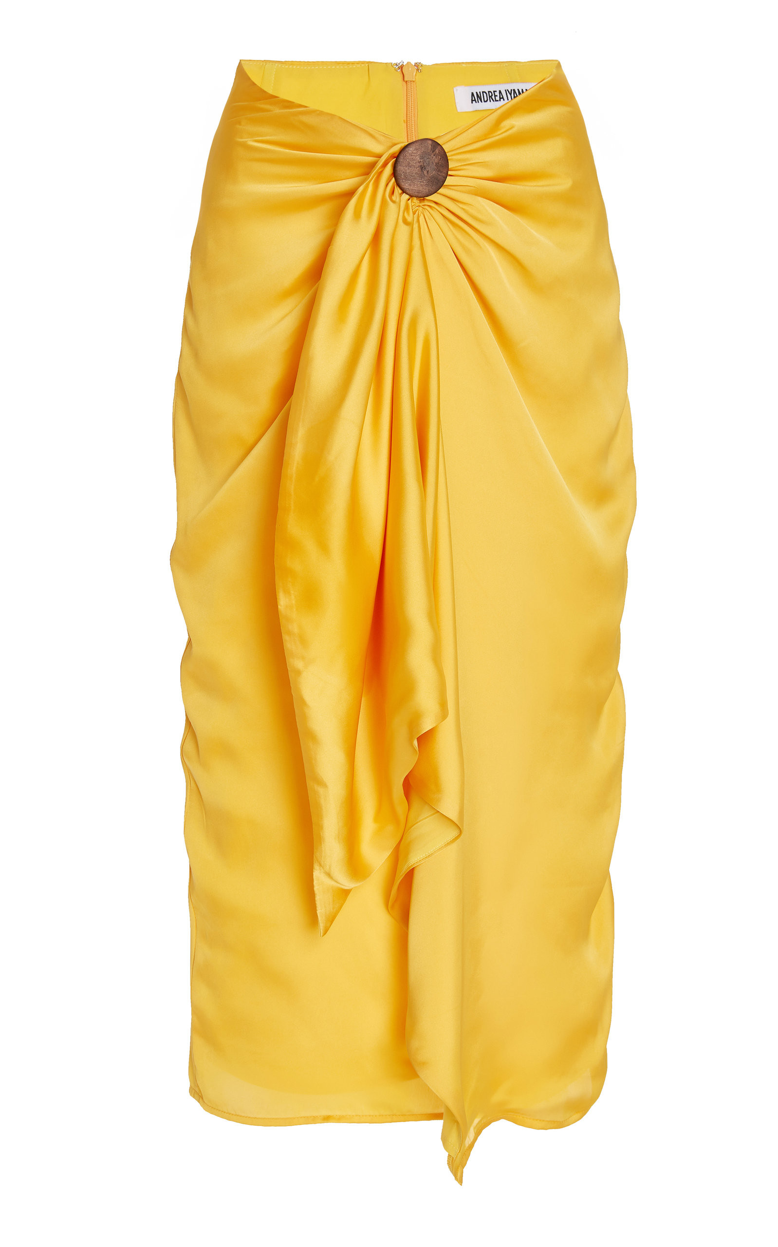 Behati Draped Crepe Midi Skirt | Moda Operandi (Global)