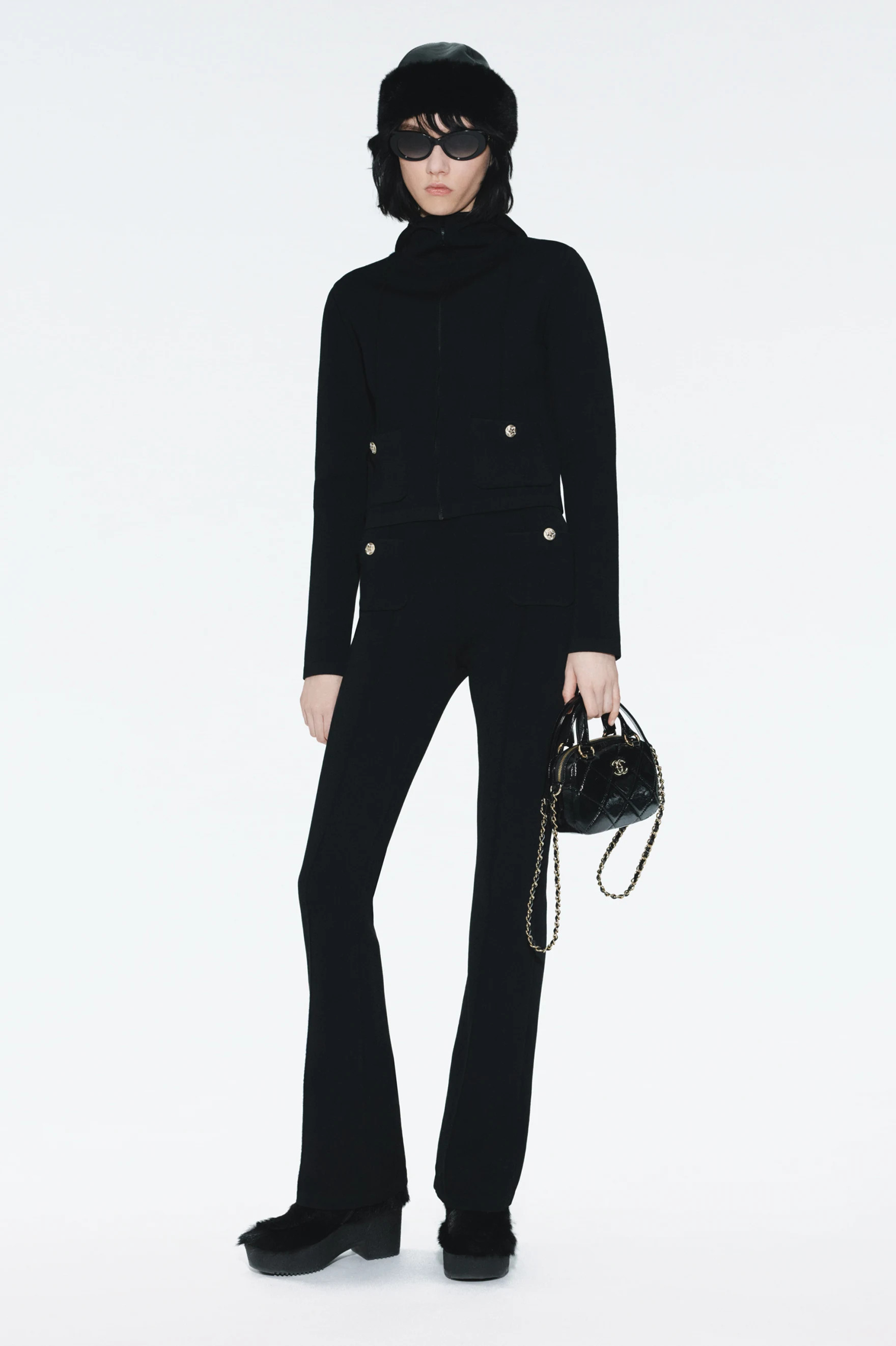 Pants - Wool & mixed fibers, black — Fashion | CHANEL | Chanel, Inc. (US)