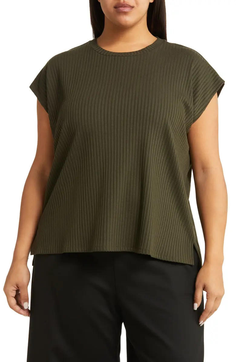 Eileen Fisher Crewneck Boxy Top | Nordstrom | Nordstrom