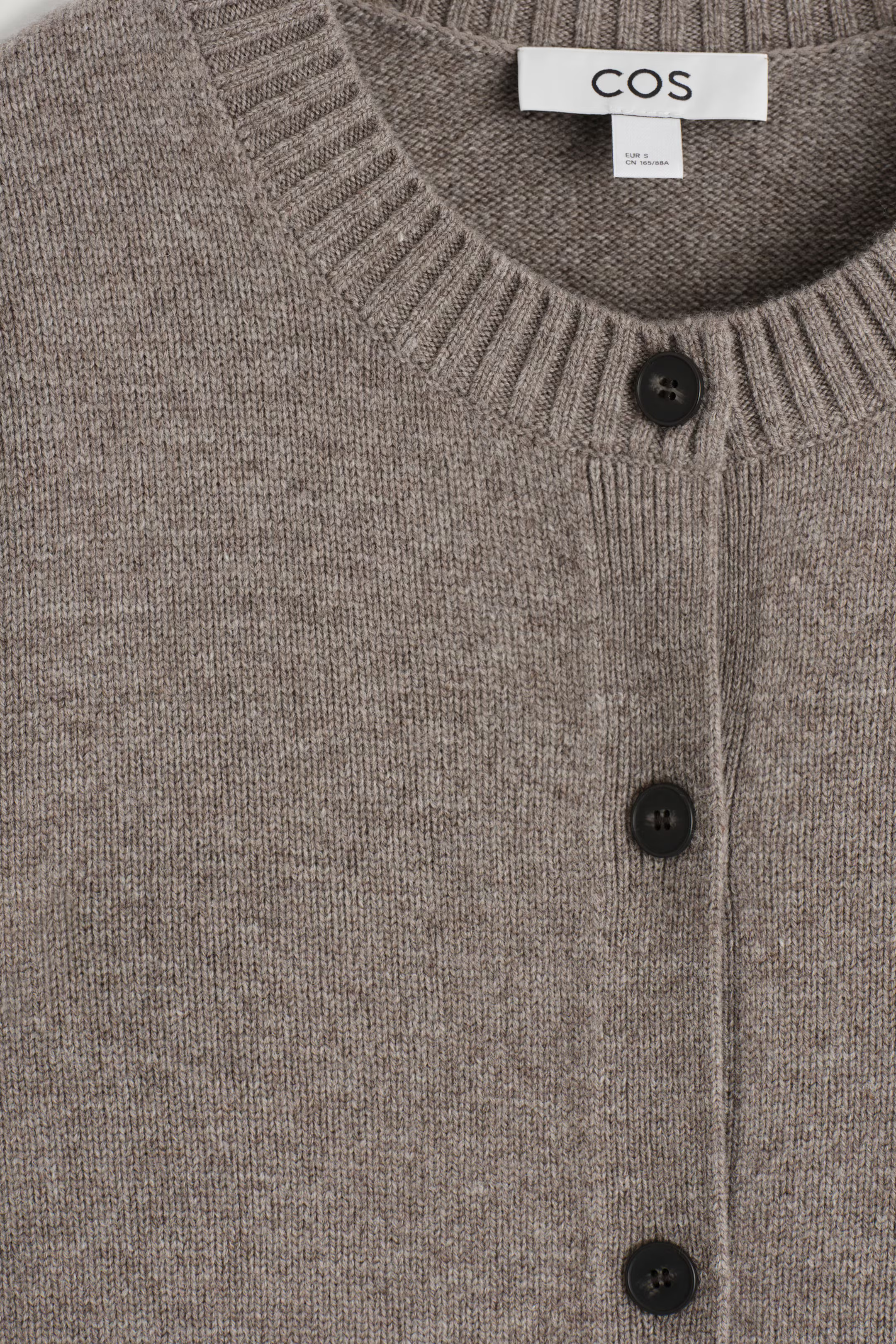 MERINO WOOL CARDIGAN - MOLE MÉLANGE | COS | COS (EU)
