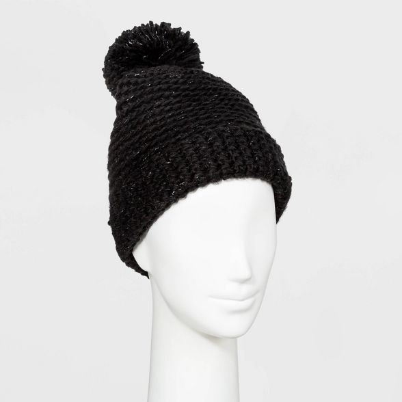 Women's Hand Knit Pom Beanie - Universal Thread™ One Size | Target