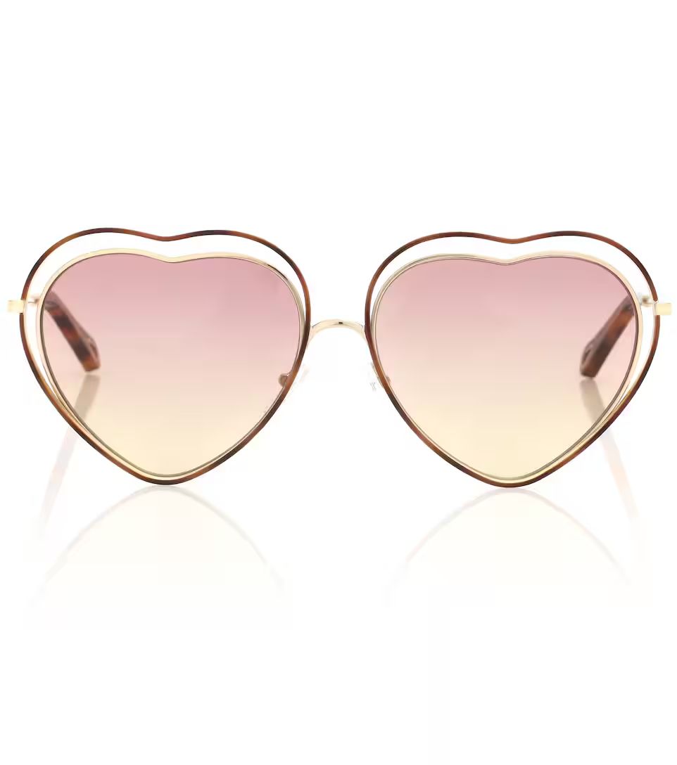 Poppy heart-shaped sunglasses | Mytheresa (UK)