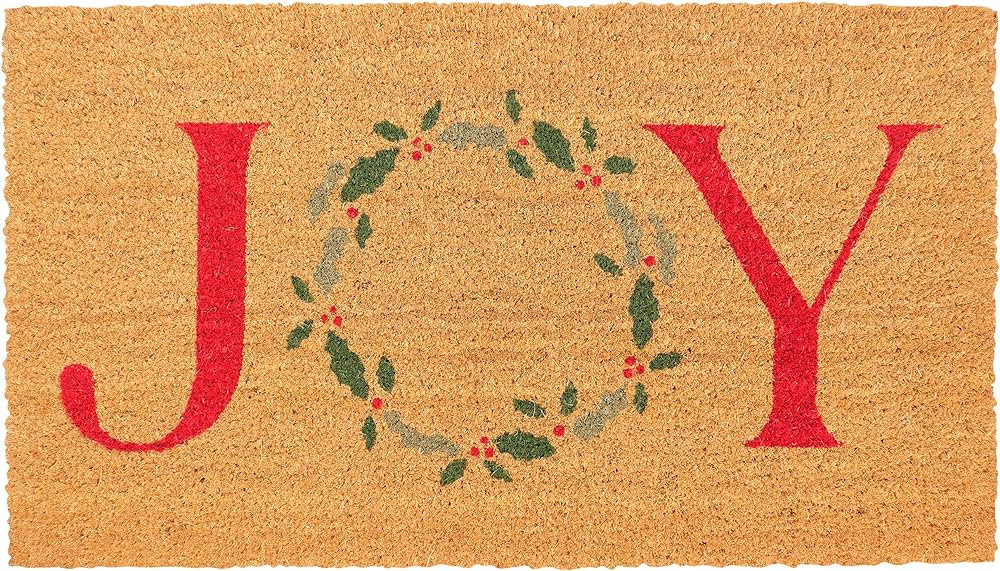 KAF Home Holiday Coir Doormat with Heavy-Duty, Weather Resistant, Non-Slip PVC Backing | 17 by 30... | Amazon (US)
