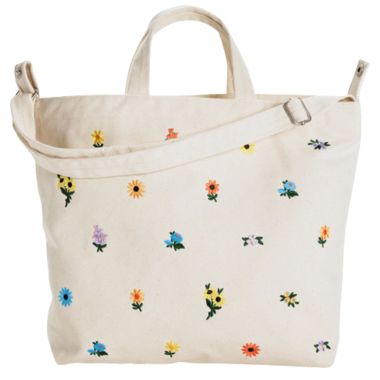 BAGGU Horizontal Zip Duck Bag Embroidered Ditsy Floral | Well.ca