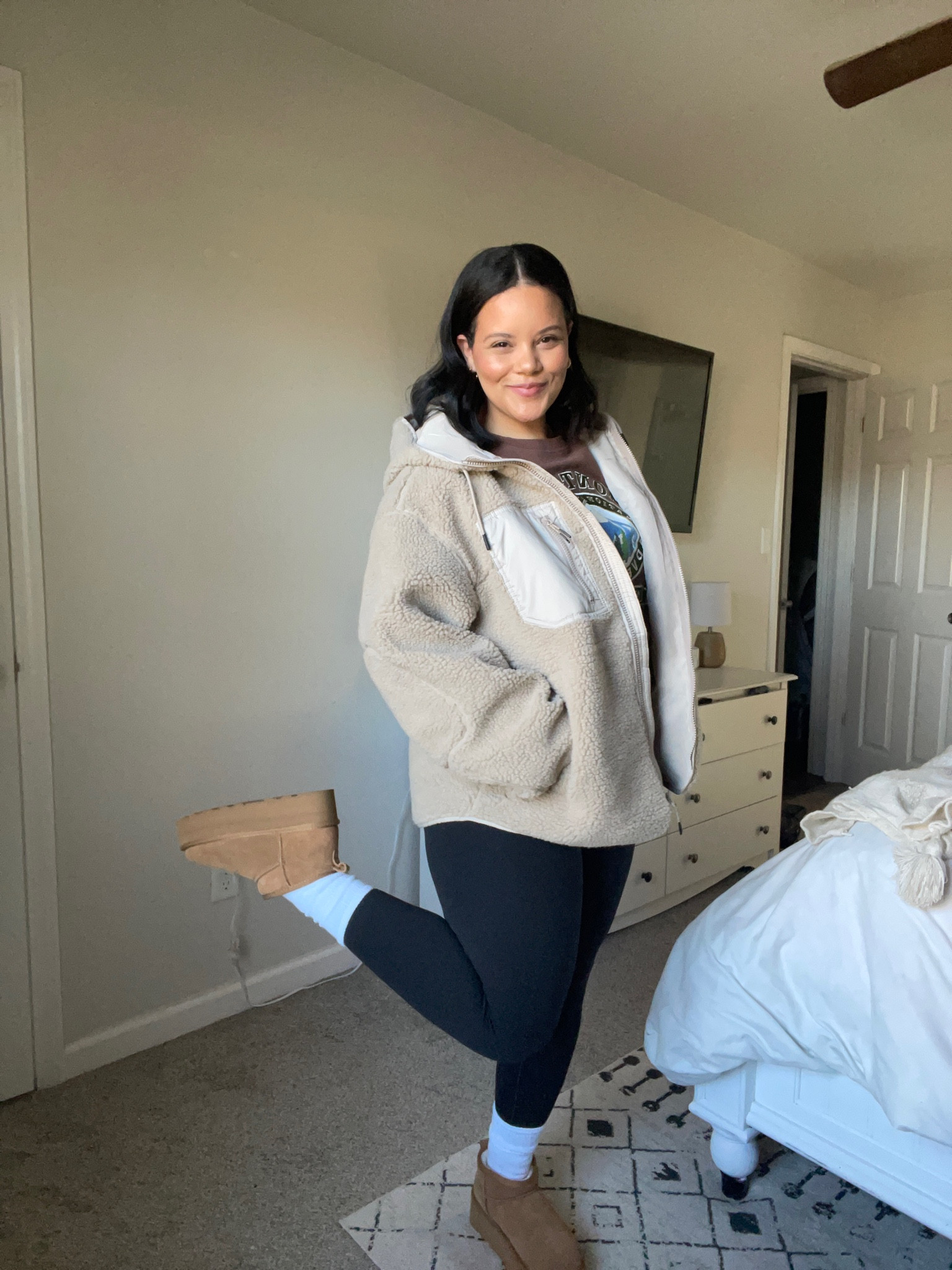 Ugg platforms. Ugg dupes. Mid size outfit. Uggs outfit. Winter outfit 

#LTKshoecrush #LTKfit #LTKstyletip