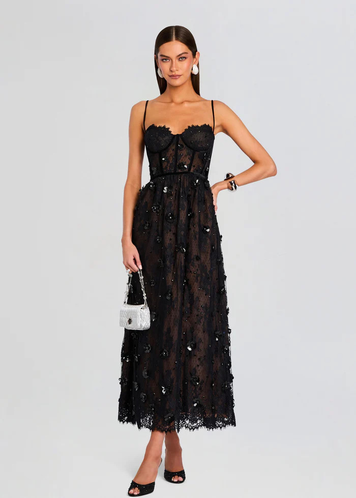 Noema Embellished Lace Dress | Retrofete