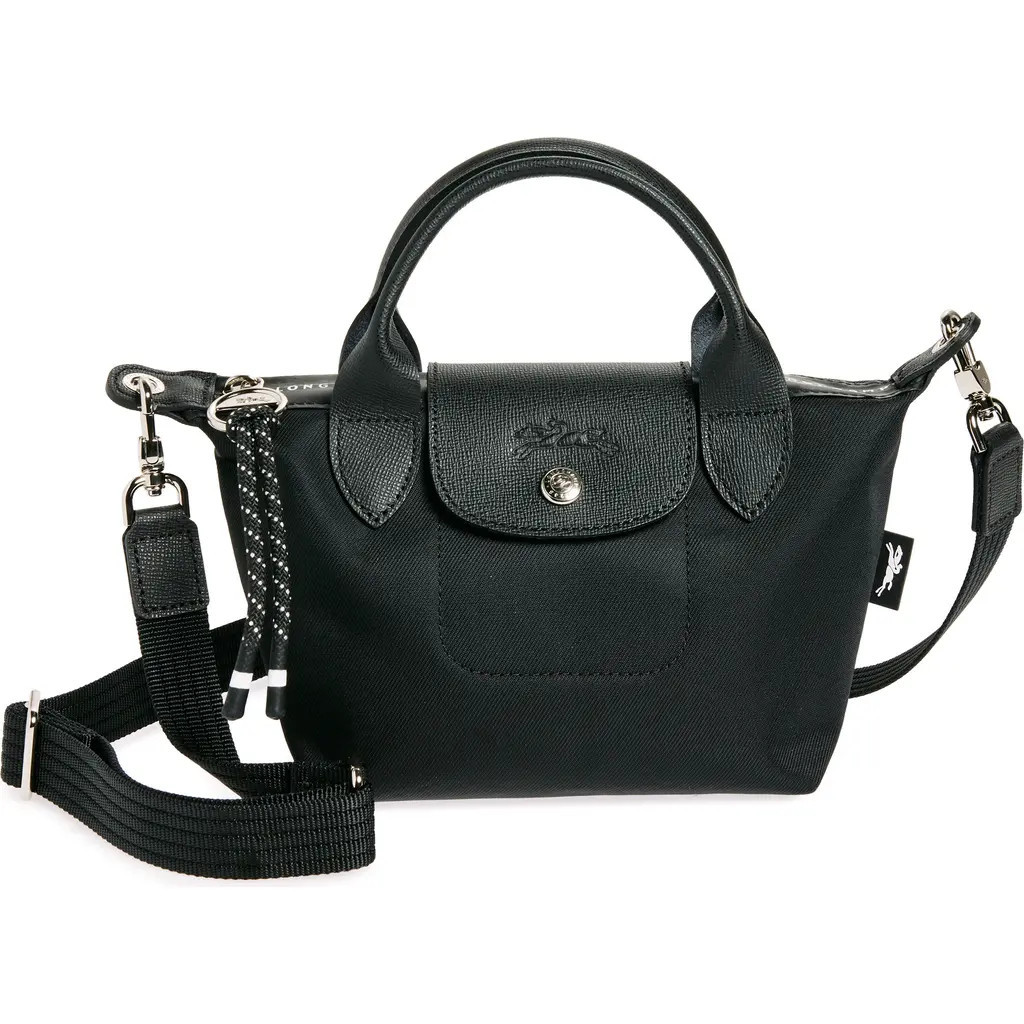Longchamp Le Pliage Small Crossbody Bag in Black at Nordstrom | Nordstrom