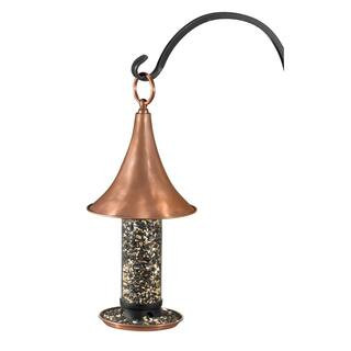 Castella Turret-Inspired Pure Copper Bird Feeder | The Home Depot