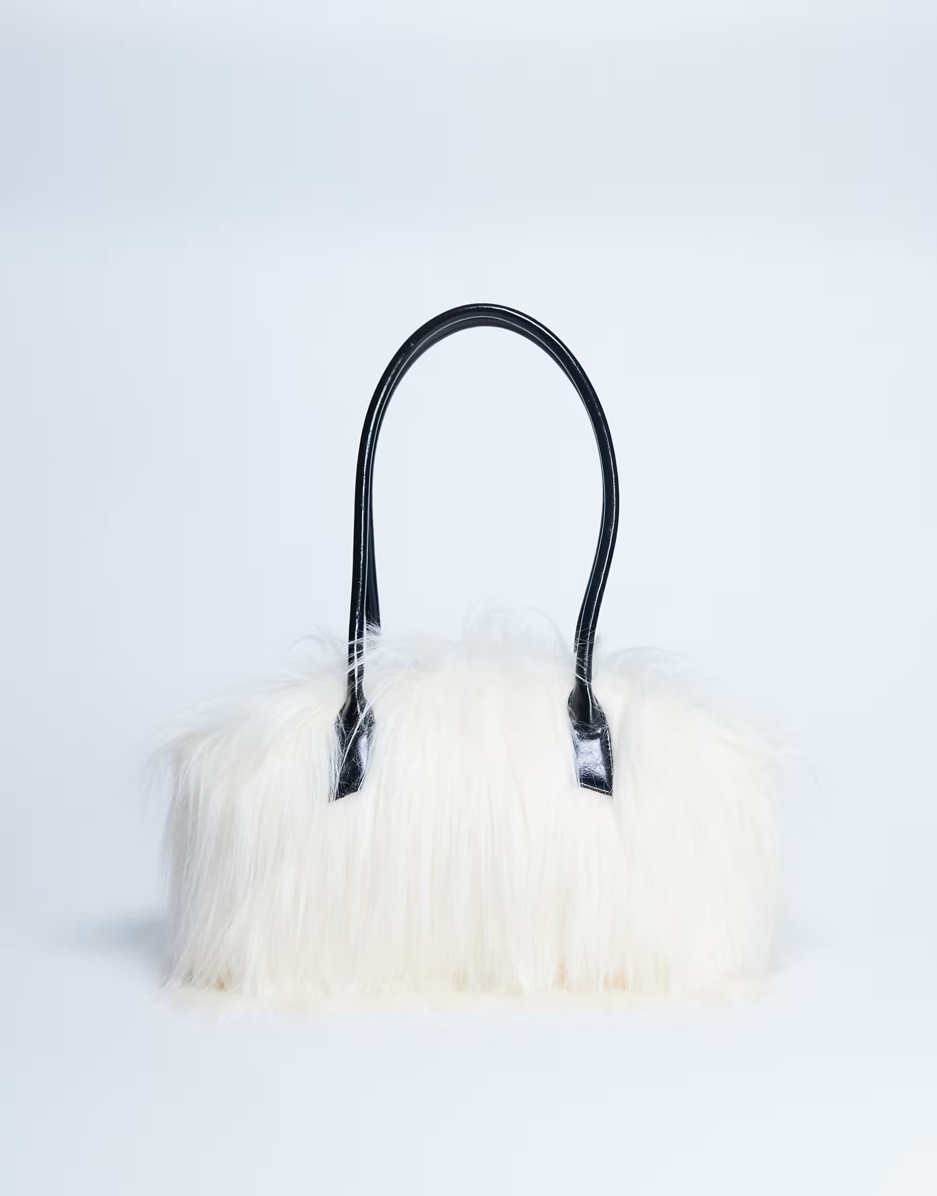 › Topshop Shaggy faux fur shoulder bag in off white | ASOS (Global)